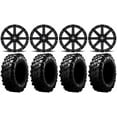 thumbnail image 1 of MSA Black Clutch 14" UTV Wheels 28" Carnivore Tires Yamaha Viking Wolverine YXZ1000R CFMoto ZForce 950 UForce 1000, 1 of 4