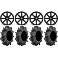 thumbnail image 1 of MSA Black Clutch 14" UTV Wheels 29.5" Assassinator Tires Can-Am Maverick X3 / Honda Pioneer 1000 / Talon, 1 of 4