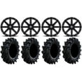 thumbnail image 1 of MSA Black Clutch 14" UTV Wheels 30" Intimidator Tires Yamaha Viking Wolverine YXZ1000R CFMoto ZForce 950 UForce 1000, 1 of 4