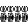 thumbnail image 1 of MSA Black Clutch 14" UTV Wheels 30" Rampage Tires Kawasaki Teryx Mule, 1 of 4
