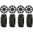 thumbnail image 1 of MSA Black Clutch 15" ATV Wheels 32" ACP Tires Can-Am Commander Maverick Renegade Outlander Defender, 1 of 4