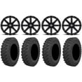 thumbnail image 1 of MSA Black Clutch 15" UTV Wheels 33" Pro Runner Tires Kawasaki Teryx Mule, 1 of 4