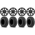 thumbnail image 1 of MSA Black Clutch 15" UTV Wheels 34" MotoVator Tires Polaris RZR XP 1000 / PRO XP / Ranger XP 900/1000, 1 of 4