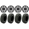 thumbnail image 1 of MSA Black Clutch 16" ATV Wheels 33" Crawler XG Tires Can-Am Commander Maverick Renegade Outlander Defender, 1 of 4