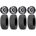 thumbnail image 1 of MSA Black Diesel 14" ATV Wheels 28" Rock-A-Billy Tires Sportsman RZR Ranger, 1 of 4