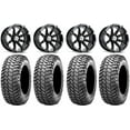thumbnail image 1 of MSA Black Diesel 14" ATV Wheels 30" Liberty Tires Sportsman RZR Ranger, 1 of 4