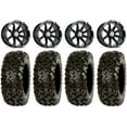thumbnail image 1 of MSA Black Diesel 14" ATV Wheels 30" Rip Saw Tires Honda Foreman Rancher SRA, 1 of 5