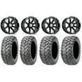 thumbnail image 1 of MSA Black Diesel 14" UTV Wheels 26" Ceros Tires Honda Pioneer, 1 of 4