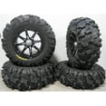 thumbnail image 1 of MSA Black Diesel 14" UTV Wheels 28" Blackwater Tires Honda Pioneer, 1 of 4