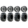 thumbnail image 1 of MSA Black Diesel 14" UTV Wheels 28" Terminator Tires Can-Am Maverick X3 / Honda Pioneer 1000 / Talon, 1 of 4