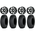 thumbnail image 1 of MSA Black Diesel 15" ATV Wheels 32" Coyote Tires Sportsman RZR Ranger, 1 of 4