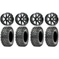thumbnail image 1 of MSA Black Diesel 15" ATV Wheels 35" Roxxzilla Tires Sportsman RZR Ranger, 1 of 4
