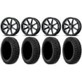thumbnail image 1 of MSA Black Diesel 18" ATV Wheels 33" MotoHammer Tires Sportsman RZR Ranger, 1 of 4