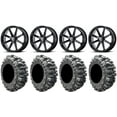 thumbnail image 1 of MSA Black Diesel 20" UTV Wheels 35" Bogger Tires Kawasaki Mule Pro FXT, 1 of 4