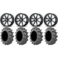 thumbnail image 1 of MSA Black Diesel 20" Wheels 37x9.5 BKT 171 Tires Sportsman RZR Ranger, 1 of 4