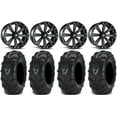 thumbnail image 1 of MSA Black Kore 14" ATV Wheels 27" Mud Lite II Tires Arctic Cat TBX TRV MudPro, 1 of 4