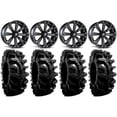 thumbnail image 1 of MSA Black Kore 14" ATV Wheels 32" BogMax Tires Arctic Cat TBX TRV MudPro, 1 of 4