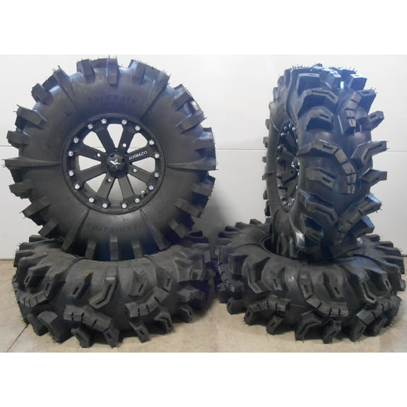 MSA Black Kore 14" ATV Wheels 32" Terminator Tires Arctic Cat TBX TRV MudPro