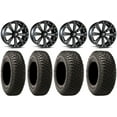 thumbnail image 1 of MSA Black Kore 14" UTV Wheels 27" BFG KM3 Tires Honda Pioneer, 1 of 5