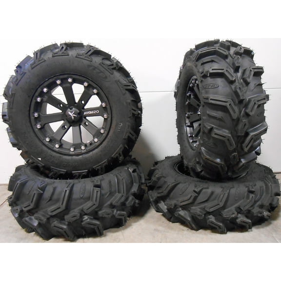 MSA Black Kore 14" UTV Wheels 27" Mud Lite XTR Tires Polaris RZR XP 1000 / PRO XP / Ranger XP 900/1000