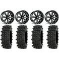 thumbnail image 1 of MSA Black Kore 14" UTV Wheels 30" ACP Tires Yamaha Viking Wolverine YXZ1000R CFMoto ZForce 950 UForce 1000, 1 of 4