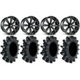 thumbnail image 1 of MSA Black Kore 14" UTV Wheels 30" Interforce II Tires Kawasaki Mule Pro FXT, 1 of 4