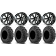 thumbnail image 1 of MSA Black Kore 16" ATV Wheels 30" MotoVator Tires Can-Am Commander Maverick Renegade Outlander Defender, 1 of 4