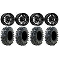 thumbnail image 1 of MSA Black Rogue 14" ATV Wheels 26.5" Terminator Tires Sportsman RZR Ranger, 1 of 4