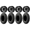 thumbnail image 1 of MSA Black Rogue 14" ATV Wheels 28" MotoRally Tires Sportsman RZR Ranger, 1 of 4
