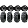 thumbnail image 1 of MSA Black Rogue 14" ATV Wheels 28" Zilla Tires Sportsman RZR Ranger, 1 of 4
