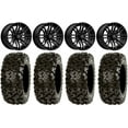 thumbnail image 1 of MSA Black Rogue 14" ATV Wheels 30" Rip Saw Tires Sportsman RZR Ranger, 1 of 4