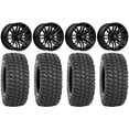 thumbnail image 1 of MSA Black Rogue 14" ATV Wheels 30" XCR350 Tires Sportsman RZR Ranger, 1 of 4