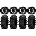 thumbnail image 1 of MSA Black Rogue 14" UTV Wheels 27" Cryptid Tires Kawasaki Teryx Mule, 1 of 4