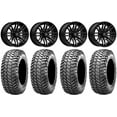 thumbnail image 1 of MSA Black Rogue 14" UTV Wheels 28" Liberty Tires Yamaha Viking Wolverine YXZ1000R CFMoto ZForce 950 UForce 1000, 1 of 4