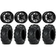 thumbnail image 1 of MSA Black Rogue 14" UTV Wheels 28" Mud Lite II Tires Yamaha Viking Wolverine YXZ1000R CFMoto ZForce 950 UForce 1000, 1 of 4