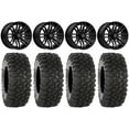 thumbnail image 1 of MSA Black Rogue 15" ATV Wheels 30" XC450 Tires Sportsman RZR Ranger, 1 of 4