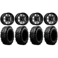 thumbnail image 1 of MSA Black Rogue 15" ATV Wheels 33" Carnivore Tires Can-Am Commander Maverick Renegade Outlander Defender, 1 of 4