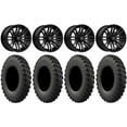 thumbnail image 1 of MSA Black Rogue 15" UTV Wheels 33" MotoRally Tires Kawasaki Mule Pro FXT, 1 of 4