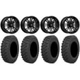thumbnail image 1 of MSA Black Rogue 15" UTV Wheels 33" Pro Runner Tires Kawasaki Teryx Mule, 1 of 4