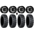 thumbnail image 1 of MSA Black Rogue 15" Wheels 35" Versa Cross V3 Tires Sportsman RZR Ranger, 1 of 4