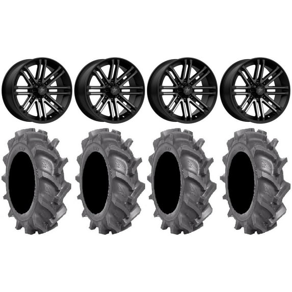 MSA Black Rogue 16" ATV Wheels 31" BKT AT 171 Tires Sportsman RZR Ranger