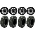 thumbnail image 1 of MSA Black Rogue 16" ATV Wheels 35" Crawler XG Tires Can-Am Commander Maverick Renegade Outlander Defender, 1 of 4