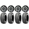 thumbnail image 1 of MSA Black Vibe 14" ATV Wheels 30" Liberty Tires Sportsman RZR Ranger, 1 of 4