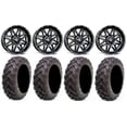 thumbnail image 1 of MSA Black Vibe 14" ATV Wheels 30" Reptile Tires Can-Am Commander Maverick Renegade Outlander Defender, 1 of 4