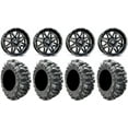 thumbnail image 1 of MSA Black Vibe 14" ATV Wheels 31" Bogger Tires Can-Am Commander Maverick Renegade Outlander Defender, 1 of 4