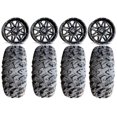 thumbnail image 1 of MSA Black Vibe 14" UTV Wheels 27" MotoClaw Tires Kawasaki Teryx Mule, 1 of 4