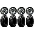 thumbnail image 1 of MSA Black Vibe 14" UTV Wheels 28" Carnivore Tires Kawasaki Mule Pro FXT, 1 of 4