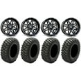 thumbnail image 1 of MSA Black Vibe 14" UTV Wheels 28" Crawler XR Tires Honda Pioneer, 1 of 4