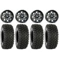 thumbnail image 1 of MSA Black Vibe 14" UTV Wheels 28" XC450 Tires Polaris RZR XP 1000 / PRO XP / Ranger XP 900/1000, 1 of 4
