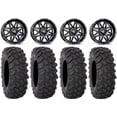 thumbnail image 1 of MSA Black Vibe 14" UTV Wheels 28" XTR370 Tires Polaris RZR XP 1000 / PRO XP / Ranger XP 900/1000, 1 of 4